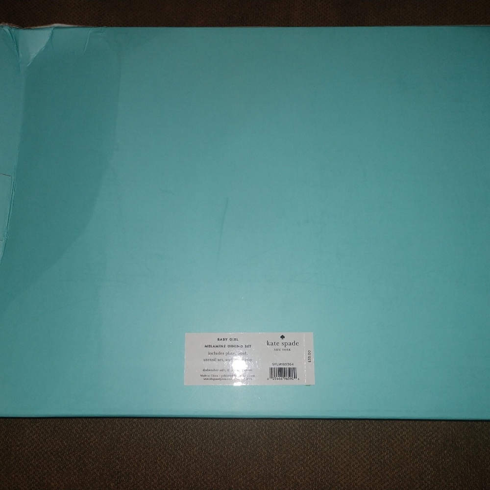 New! Kate Spade Melamine Dining Set Baby Girl - Picture 3 of 5
